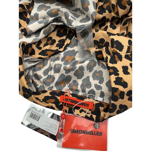 Simon 'Miller' Brown Cheetah Blouse Size S - Picture 4 of 4